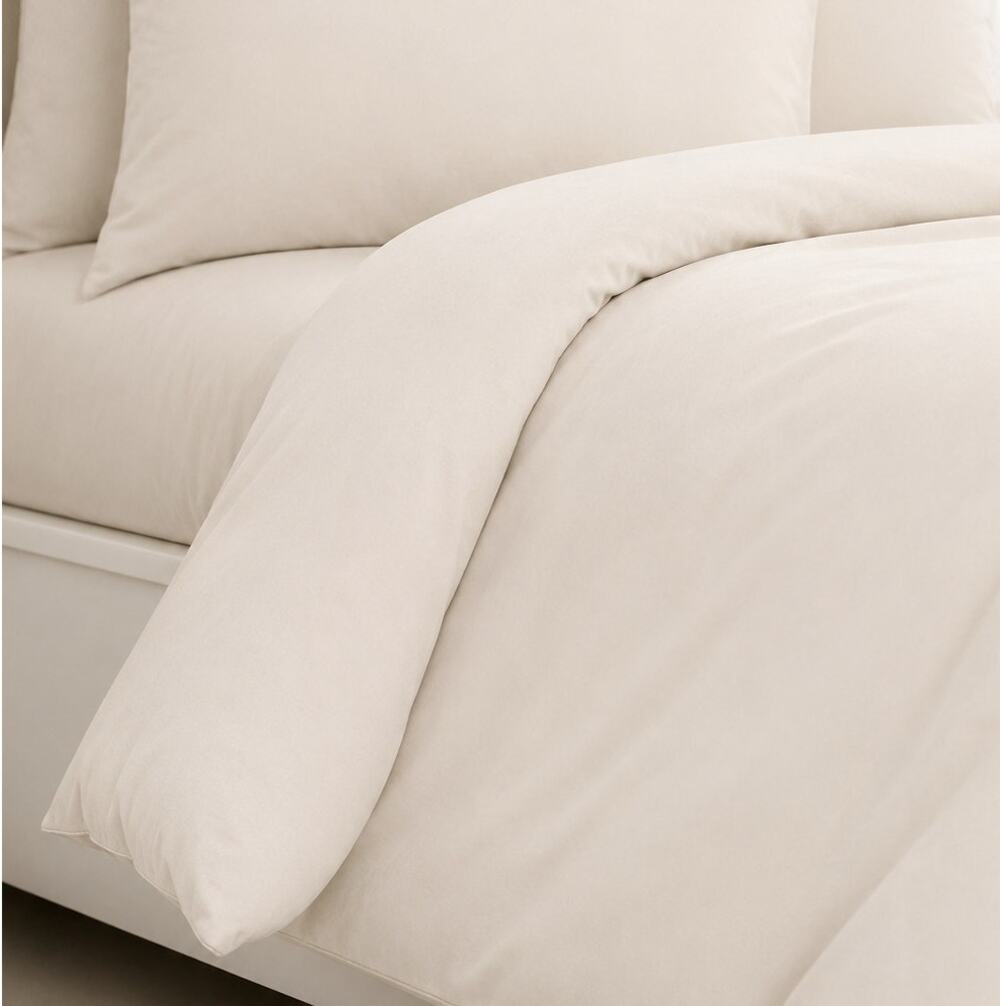 Brooklinen King/Cali King Bedding Lot - Duvet Cover&Fitted Sheet Only NWOT Cream